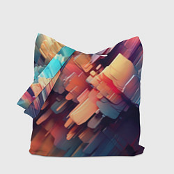 Сумка-шоппер Цветная абстракция каменных сланцев