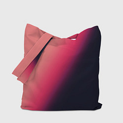 Сумка-шопер Градиент темно-розовый, цвет: 3D-принт