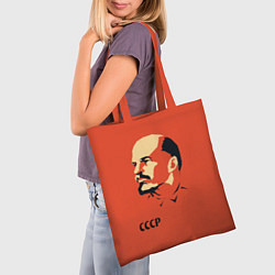 Сумка-шопер СССР Ленин жив, цвет: 3D-принт — фото 2