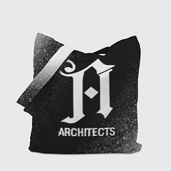 Сумка-шопер Architects glitch на темном фоне, цвет: 3D-принт