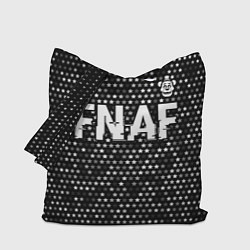 Сумка-шопер FNAF glitch на темном фоне: символ сверху, цвет: 3D-принт