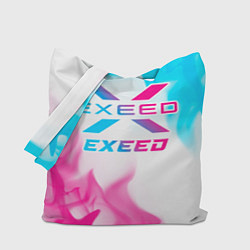 Сумка-шопер Exeed neon gradient style, цвет: 3D-принт