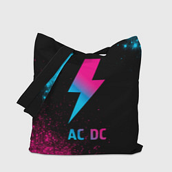 Сумка-шопер AC DC - neon gradient, цвет: 3D-принт