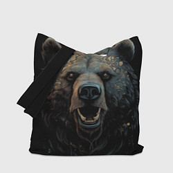 Сумка-шопер Мощный медведь, цвет: 3D-принт