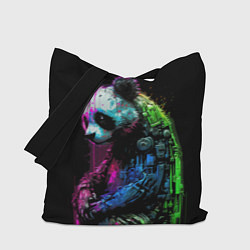 Сумка-шопер Панда в краске, цвет: 3D-принт