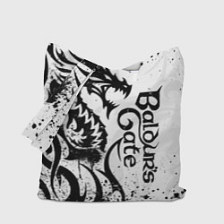 Сумка-шопер Балдурс гейт 3 - дракон, цвет: 3D-принт