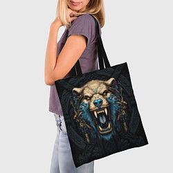Сумка-шопер Скандинавский медведь, цвет: 3D-принт — фото 2