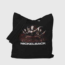 Сумка-шопер Nickelback brutal, цвет: 3D-принт