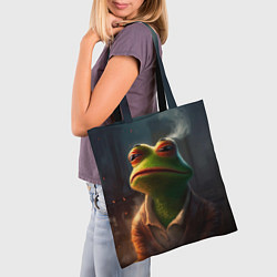 Сумка-шопер Frog Pepe, цвет: 3D-принт — фото 2