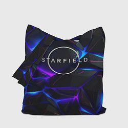 Сумка-шопер Starfield game logo, цвет: 3D-принт
