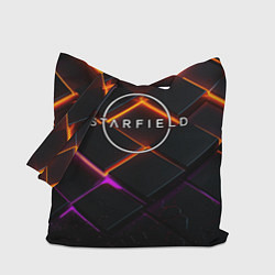 Сумка-шоппер Starfield logo orange abstract