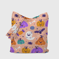 Сумка-шоппер Halloween - pumpkins and ghosts