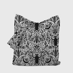 Сумка-шопер Bats and moths - gothic pattern, цвет: 3D-принт