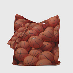 Сумка-шоппер Узор с баскетбольными мячами