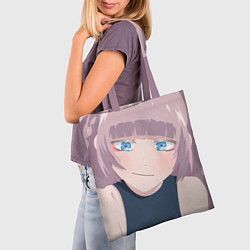 Сумка-шопер Песнь ночных сов Надзуна Нанакуса, цвет: 3D-принт — фото 2