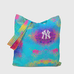 Сумка-шопер New York Yankees - baseball team - logo, цвет: 3D-принт
