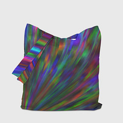 Сумка-шопер Переливающая радужная галограмма, цвет: 3D-принт