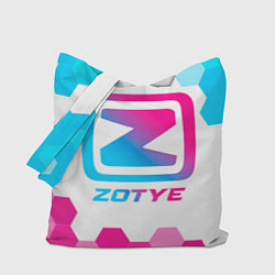 Сумка-шопер Zotye neon gradient style, цвет: 3D-принт