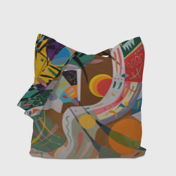 Сумка-шоппер Искусство Кандинского - Доминирующая кривая