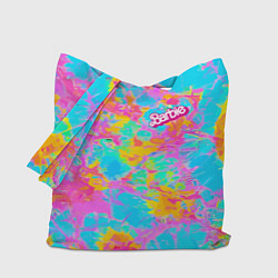 Сумка-шоппер Барбм - цветочный абстрактный паттерн - тай-дай