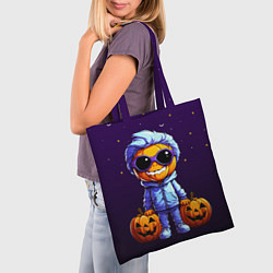 Сумка-шопер Happy pumpkin, цвет: 3D-принт — фото 2