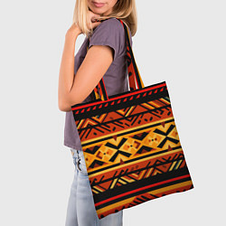 Сумка-шопер Узор в этническом стиле масаев, цвет: 3D-принт — фото 2