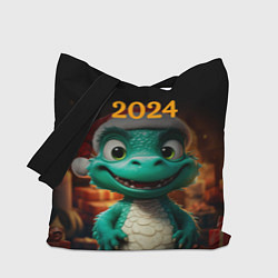 Сумка-шопер Зеленый дракон 2024, цвет: 3D-принт