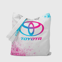Сумка-шопер Toyota neon gradient style, цвет: 3D-принт