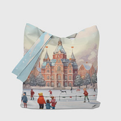 Сумка-шоппер Ретро новый год на площади