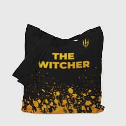 Сумка-шопер The Witcher - gold gradient посередине, цвет: 3D-принт