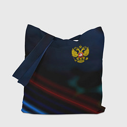 Сумка-шопер Спортивная россия герб, цвет: 3D-принт