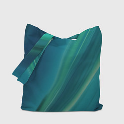 Сумка-шоппер Сине-зелёная жидкая текстура - нейросеть