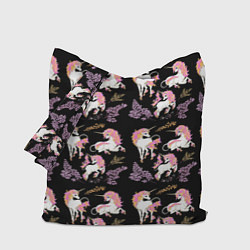 Сумка-шоппер Единорог цветная грива