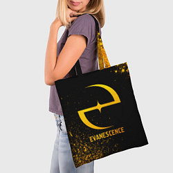 Сумка-шопер Evanescence - gold gradient, цвет: 3D-принт — фото 2