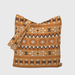 Сумка-шоппер Brown tribal geometric
