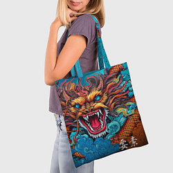 Сумка-шопер Граффити с драконом, цвет: 3D-принт — фото 2