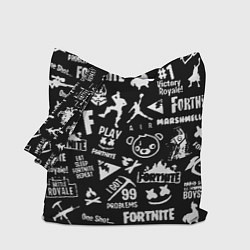 Сумка-шоппер Fortnite alllogo black