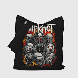 Сумка-шопер Slipknot метал-группа, цвет: 3D-принт