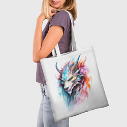 Сумка-шопер Портрет дракона, цвет: 3D-принт — фото 2