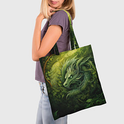 Сумка-шопер Зеленый лесной дракон 2024, цвет: 3D-принт — фото 2