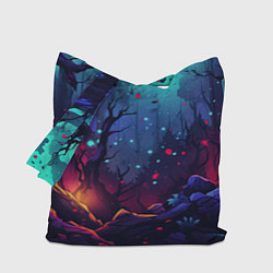 Сумка-шоппер Абстрактный камуфляж в кислотных абстрактных пятна