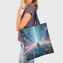 Сумка-шопер Сквозь метель - нейросеть, цвет: 3D-принт — фото 2