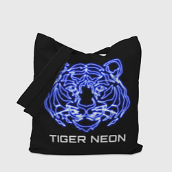 Сумка-шоппер Tiger neon art