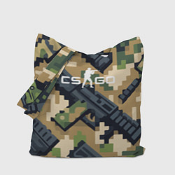 Сумка-шоппер Counter Strike - pixel military pattern