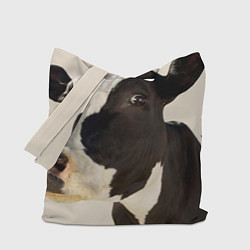 Сумка-шопер Настоящая корова, цвет: 3D-принт