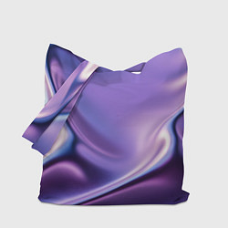 Сумка-шоппер Голография - изгибающийся металлический фиолетовый