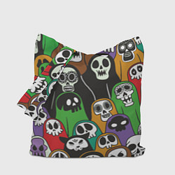 Сумка-шопер Скелеты на хэллоуин, цвет: 3D-принт