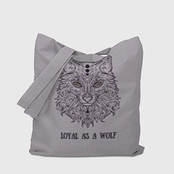 Сумка-шопер Loyal as a wolf 2, цвет: 3D-принт