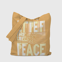 Сумка-шопер Let there be peace, цвет: 3D-принт