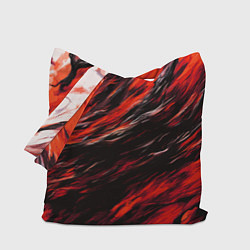 Сумка-шоппер Чёрная и красная буря
